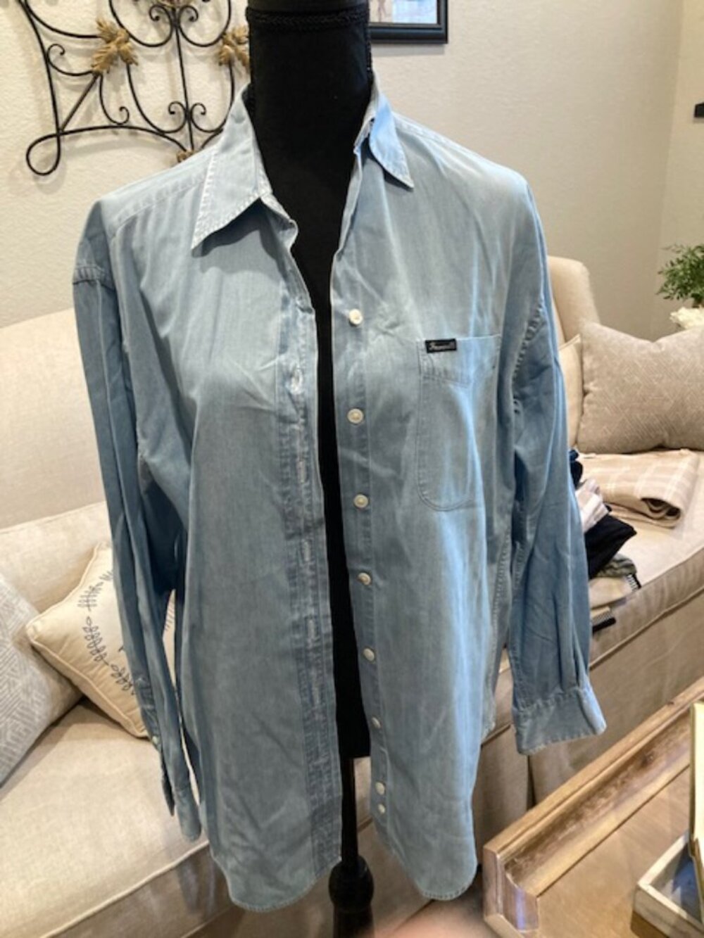 Faconnable Chambray Denim Shirt